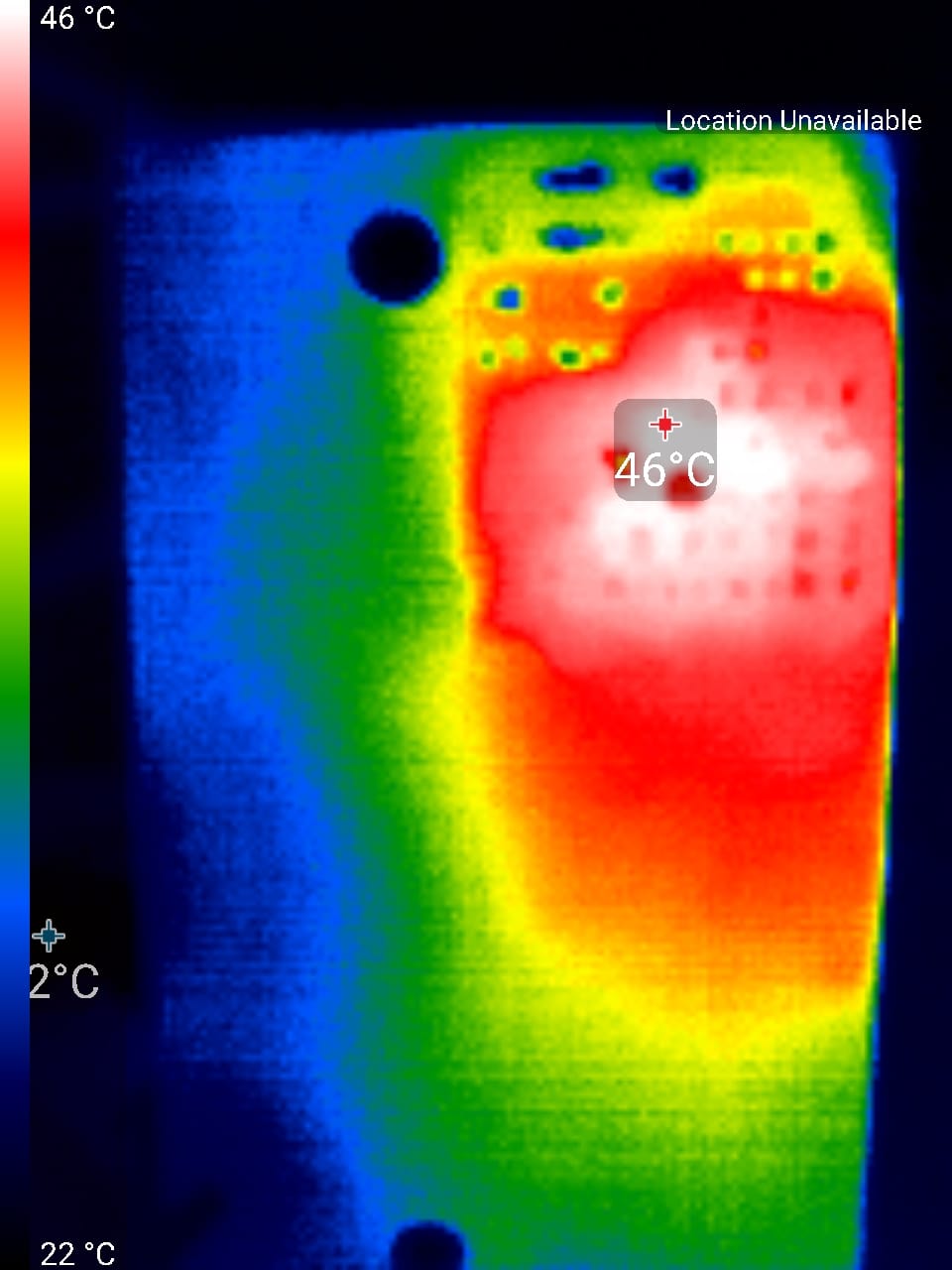 The transistors after a few minutes